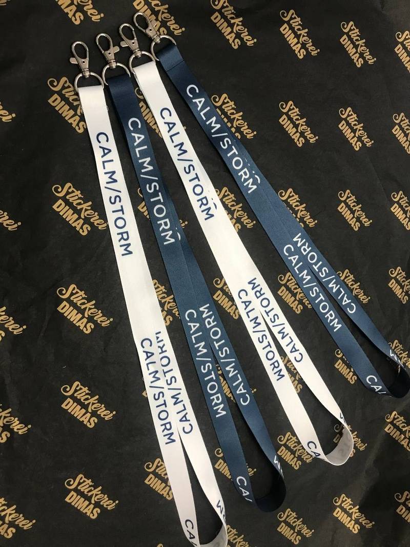 Bedruckte Lanyards, CALM/STORM Schlüsselbänder Wien