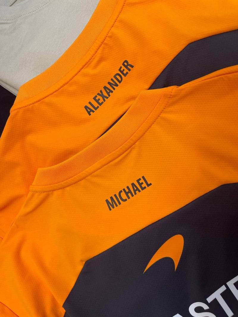 Namendruck Flex auf Sporttrikots, Alexander Michael Wien