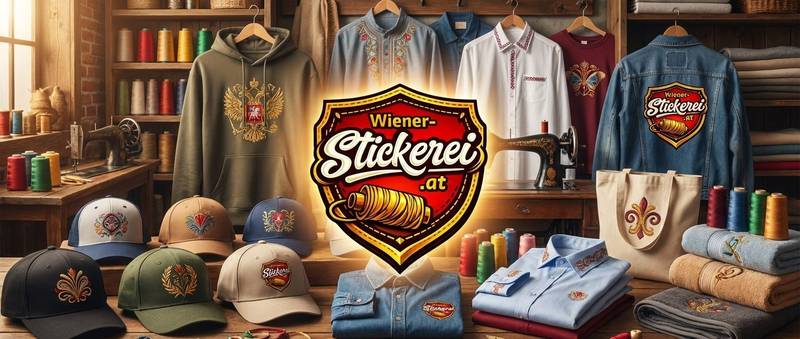 Bestickte Produkte Wien, Kappen, Hoodies, Hemden