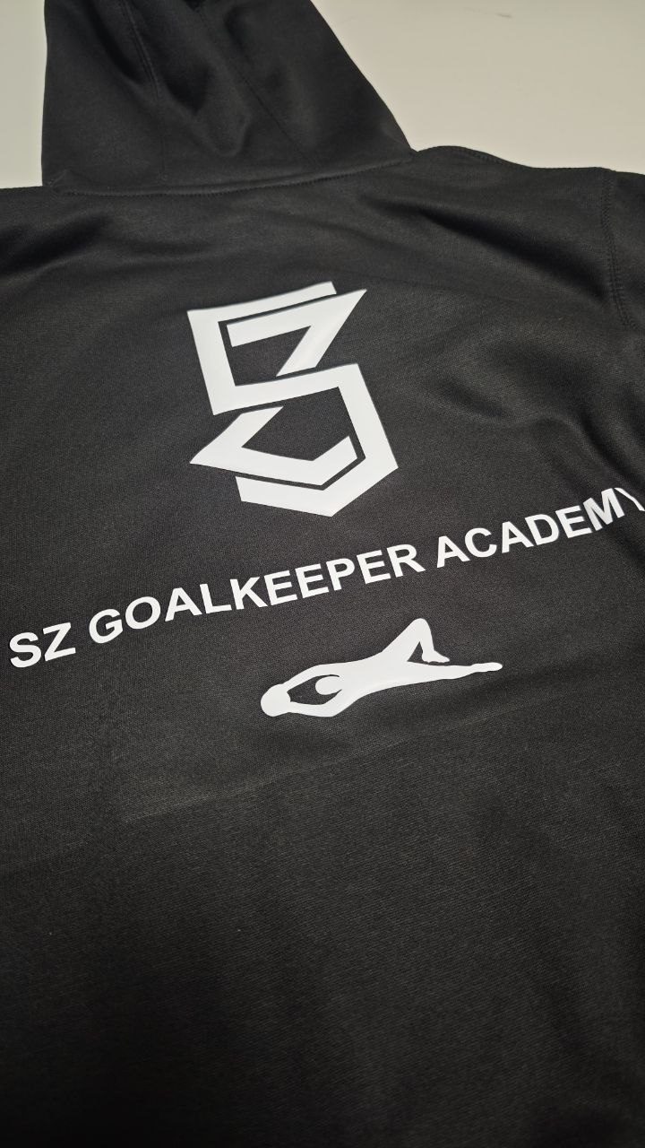 SZ Goalkeeper Academy Rücken-Flexdruck auf Sweater, Vereinsdruck Wien